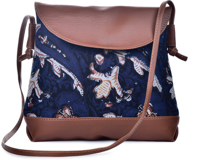 

MAAND Women Casual Multicolor Leatherette, PU, Cotton Sling Bag