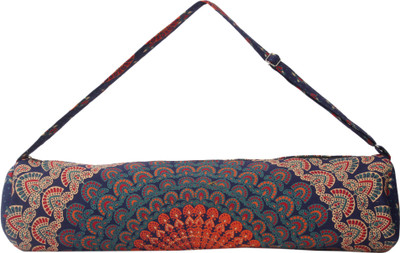 

Shreeji Cotton Printed Yoga Mat Bag Yoga Mat Bag(Multicolor, Kit Bag), Blue;green
