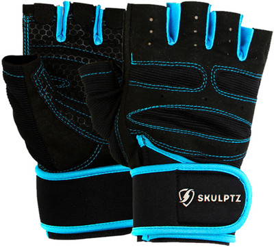 

SKULPTZ Blue Sports Glove Gym & Fitness Gloves (, Blue