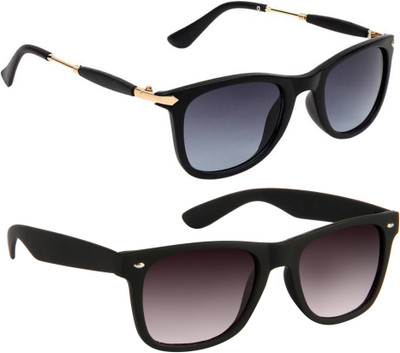 Gansta Wayfarer Sunglasses(Blue, Brown)