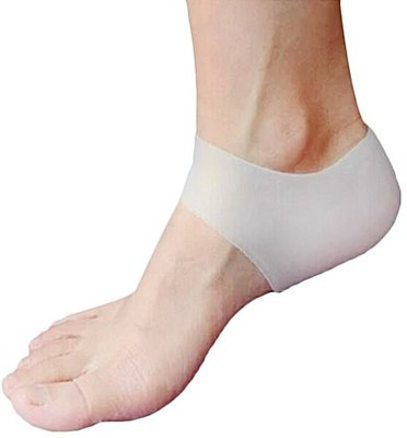 

SYGA Set of 2 Heel Foot Protector, Foot Arch Support Ankle Pain Relief Socks With Hole Heel Support (, White