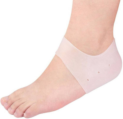 

Smile4u Silicone Gel Heel Foot Protector,Plantar Fasciitis Foot Arch Support Ankle Heel Support (, White