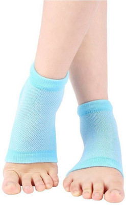 

Zeom SPA Vented Moisturizing Gel Heel Socks for Heel Swelling Pain Relief Heel Support (, Blue