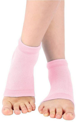 

IZZORI Silicone Gel Heel Socks for Dry Hard Cracked Heel Repair,1 Pair Heel Support (, Pink