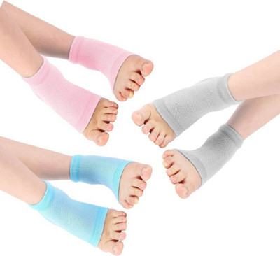 

IZZORI Silicone Gel Heel Socks for Dry Hard Cracked Heel Repair,3 Pairs Heel Support (, Multicolor