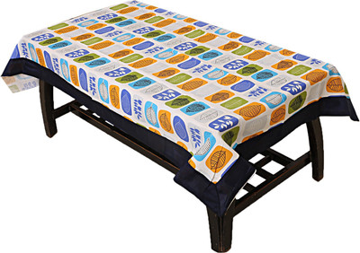 KUBER INDUSTRIES Printed 4 Seater Table Cover(Multicolor, Cotton)