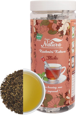 

Crave Natura "Kashmiri Kahwa" (20 Tea Sticks) Herbs Green Tea Plastic Bottle(40 g)