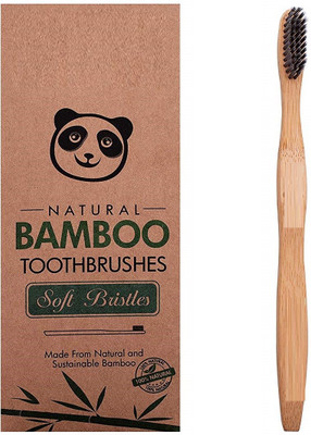 

OXGENTA Organic Vegan Charcoal Bamboo Soft Bristle Toothbrush Extra Soft Toothbrush(Pack of 61)
