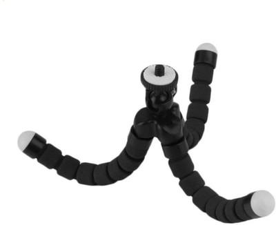 

LIFEMUSIC Octopus Tripod 360 Rotatable Phone Holder Selfie stick Camera Stand Gorillapod For all Smartphones Tripod(Black, Supports Up to 200)