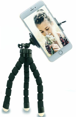 

LIFEMUSIC Flexible Sponge Octopus Tripod 360 Rotatable mobile holder Phone Holder Selfie stick Camera Stand Tripod(Multicolor, Supports Up to 1000)