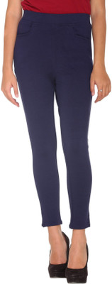 MG CREATIONS Slim Fit Women Blue Trousers Flipkart