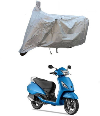 JVG Two Wheeler Cover for TVS(Jupiter, Silver)