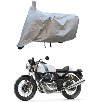 JVG Two Wheeler Cover for Royal Enfield(Continental GT, Silver)