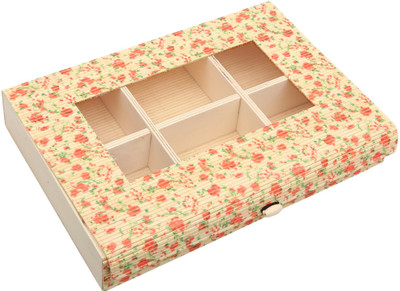 

Store2508 Novelty Bamboo Storage Organiser Box With Adjustable Compartments. Suitable for Jewellery, Small Cosmetics, Dry Fruits, Muffins, Mouth Fresheners Etc. Storage Organiser Box Vanity Box(Bamboo)
