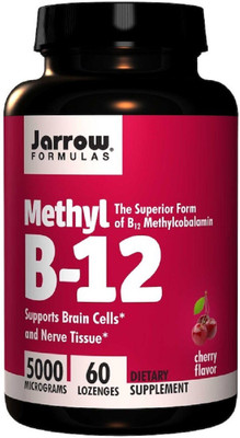 

Jarrow Formulas Jarrow Formulas, Methyl B-12, Cherry Flavor, 5000 mcg,(60 No)