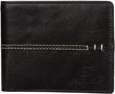 

breiftasche Men Black Genuine Leather Wallet(6 Card Slots)