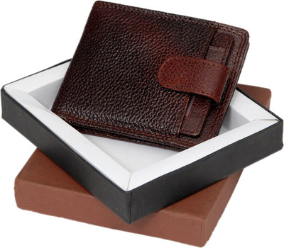 

Borse Men Brown Genuine Leather Wallet(6 Card Slots)