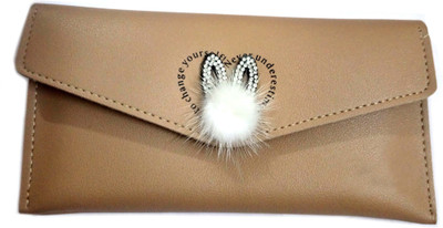 

OBEROI Girls Casual Tan Artificial Leather Wallet(4 Card Slots), Multicolour