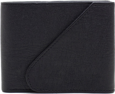 

MS Men Casual Black Artificial Leather Wallet(4 Card Slots)