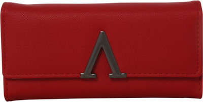 

Cidky Women Trendy Red Artificial Leather Wallet(10 Card Slots)