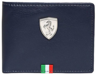 

Puma Boys Casual Blue Genuine Leather Wallet(6 Card Slots)