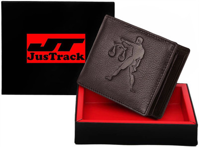 

JusTrack Men Casual Brown Genuine Leather Wallet(3 Card Slots)