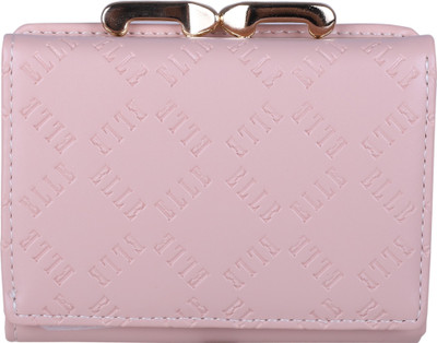 

ELLE Women Pink Artificial Leather Wallet(10 Card Slots)