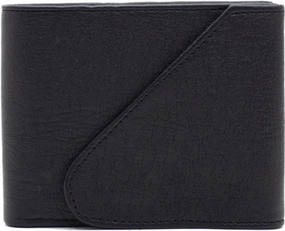 

MS Men Formal Black Artificial Leather Wallet(3 Card Slots)