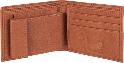 Wildedge Men Casual Tan Artificial Leather Wallet(9 Card Slots)