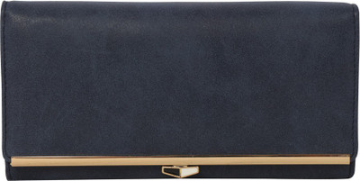 

Cidky Women Blue Artificial Leather Wrist Wallet(10 Card Slots), Dark blue