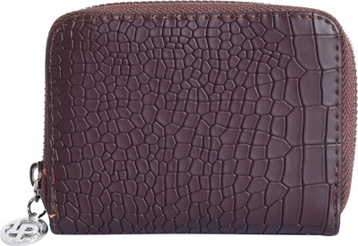 

Lino Perros Women Casual Purple Artificial Leather Wallet(2 Card Slots), Brown