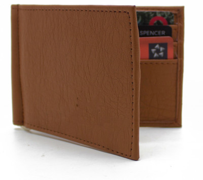 

MS Men Casual Brown Artificial Leather Money Clip(6 Card Slots)