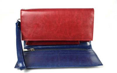 

Bizarre Kraftz Women Blue, Brown Artificial Leather Wallet(13 Card Slots)