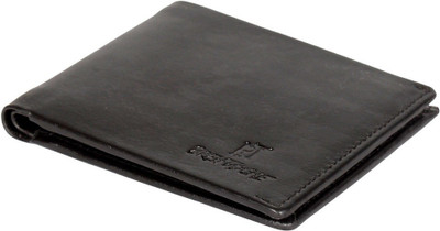

breiftasche Men Black Genuine Leather Wallet(6 Card Slots)