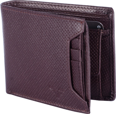 

Vener Fabica Men Casual Brown Genuine Leather Wallet(8 Card Slots)