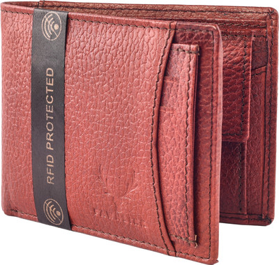 

FAWNLINK Men Brown Genuine Leather Wallet(6 Card Slots)