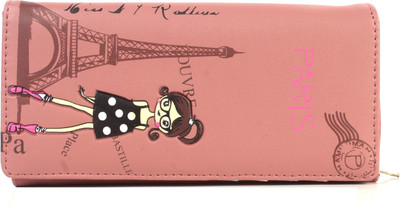 

b4bags Girls Pink Artificial Leather Wallet(4 Card Slots), Rose gold