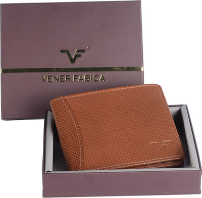 

Vener Fabica Men Tan Genuine Leather Wallet(7 Card Slots)