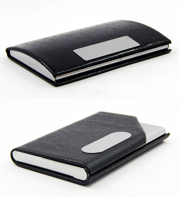 

ELS Men Black Artificial Leather Card Holder(8 Card Slots)