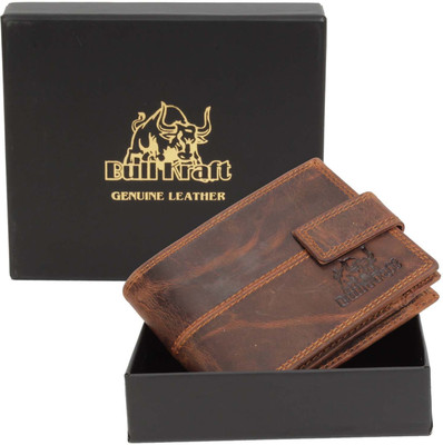 

Bull Kraft Men Brown Genuine Leather Wallet(4 Card Slots)