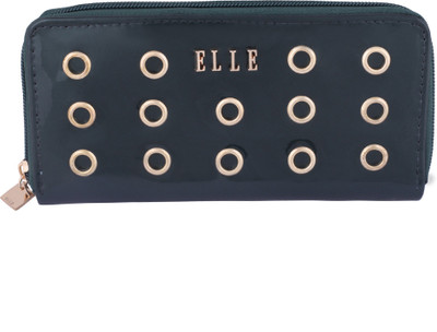

ELLE Women Trendy Green Artificial Leather Wallet(10 Card Slots)