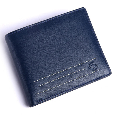 

GETOREE Men Casual Blue Genuine Leather Wallet(6 Card Slots)