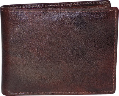 

Style 98 Men Formal Brown Genuine Leather Wallet(6 Card Slots)
