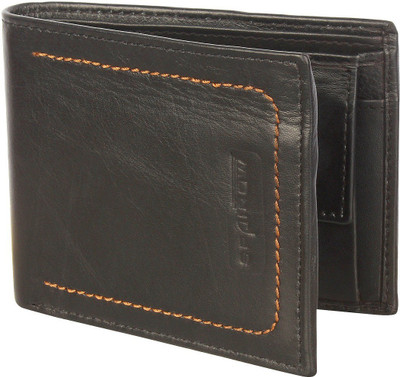 

Spairow Men Casual Black Genuine Leather Wallet(8 Card Slots)