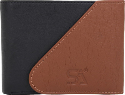 

ATSH Men Black Artificial Leather Wallet(3 Card Slots)