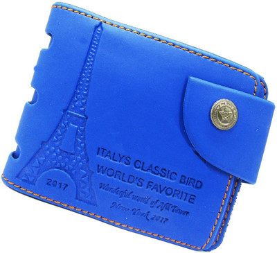 

Peacock Mundkar Boys Casual Blue Artificial Leather Wallet(8 Card Slots)