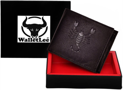 

WalletLee Men Casual Brown Genuine Leather Wallet(1 Card Slot)
