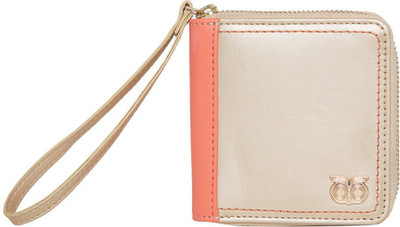 

Chumbak Women Casual Gold Canvas Wallet(6 Card Slots)