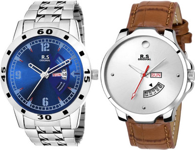 

R S Original DAY AND DATE WHITE DIAL RSO-18 Watch - For Men