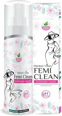 

HERBAL VIBE Intimate Wash Women Femi Clean Hygiene Intimate Wash(100 ml, Pack of 1)